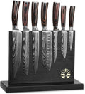7-Piece Kitchen Knife Set with Magnetic Block by Diagsh
