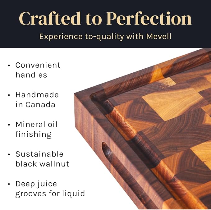 Mevell Walnut Wood Cutting Board - Image 4