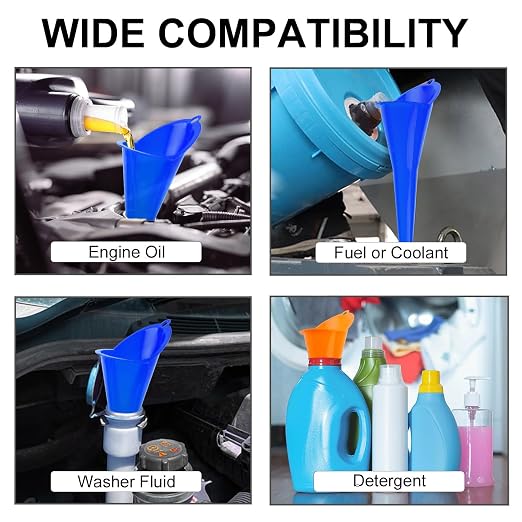 3-Pack Long-Neck Oil Funnels, Gas & Transmission Fluid - Image 7