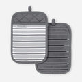 KitchenAid Albany Pot Holder 2-Pack Set, Charcoal Grey by KitchenAid