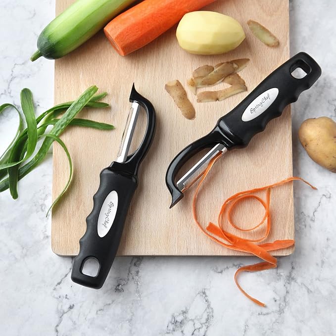 Spring Chef Premium Swivel Vegetable Peeler, Soft Grip Handle and Ultra Sharp - Image 7