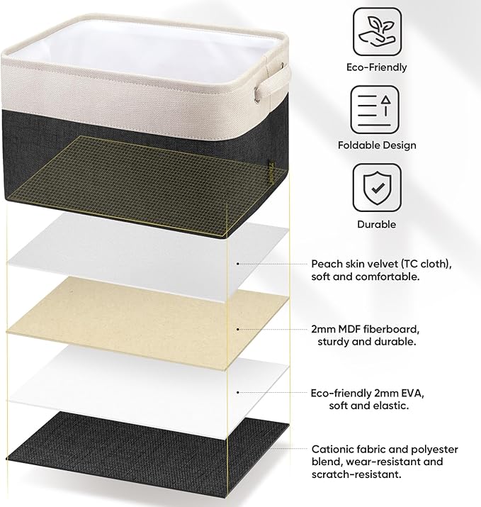 BALEINE 1 Pack Fabric Closet Storage Bins - Image 5