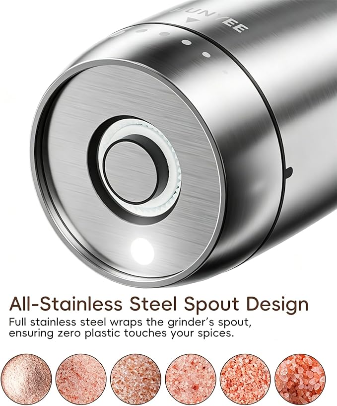 Electric Salt and Pepper Grinder Set - Image 2