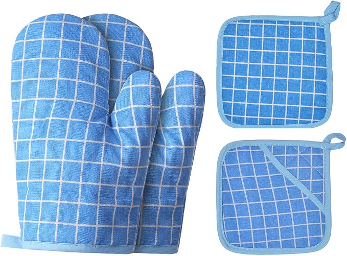 Oven Mitts and Potholders BBQ Gloves-Oven Mitts and Pot Holders by Win+Change