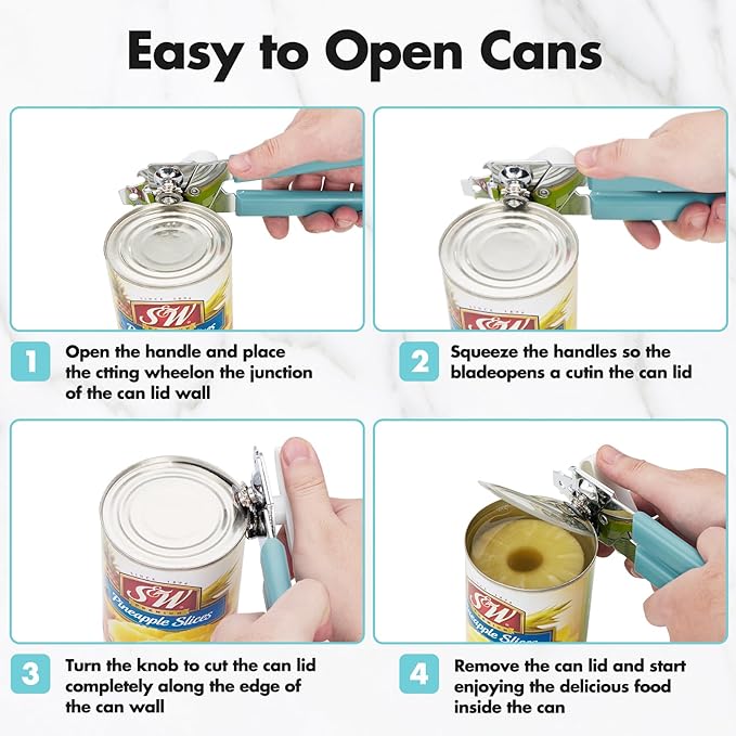 Can Opener Manual, COKORA Can Openers Hand Held - Image 3