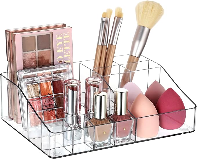 Vtopmart 1 Tier Clear Makeup Organizer by Vtopmart