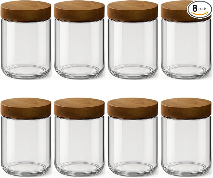8 Pack 16oz and 10oz Overnight Oats Containers by Osfel