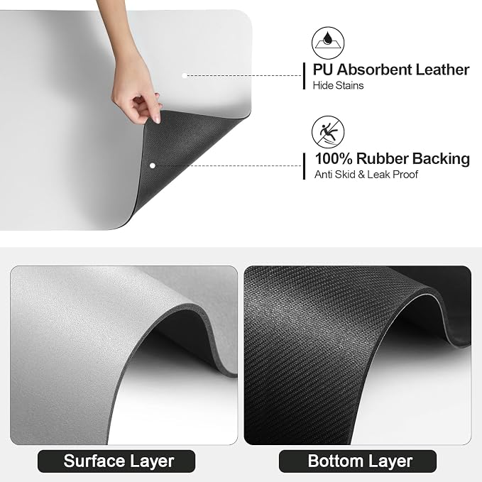 Ecotrim - Dish Drying Mat for Kitchen Counter | Coffee Bar Mat for Countertops - Image 5