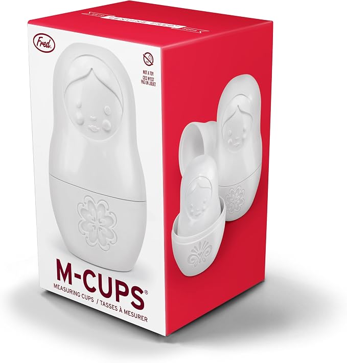 Genuine Fred M-CUPS Matryoshka Measuring Cups, Russian Doll Nesting Measuring - Image 7