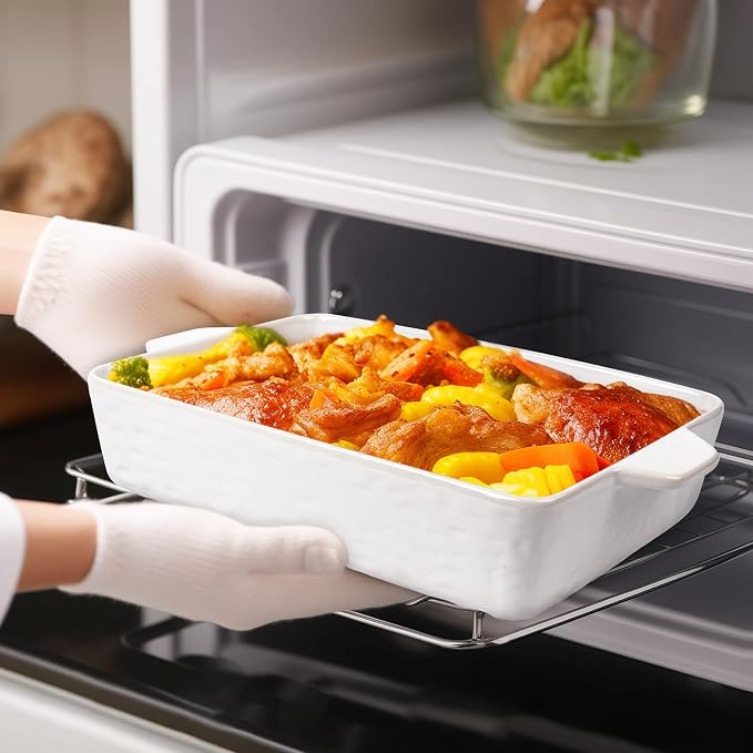 Casserole Dishes for Oven, Ceramic Baking Dishes, Lasagna Pan - Image 5