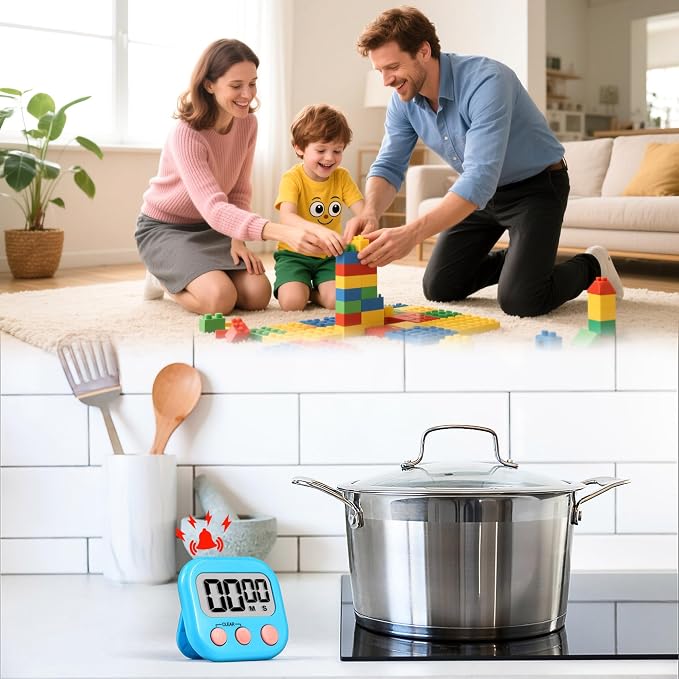Timer for Kids Teachers Supplies Digital Kitchen Timers for Cooking Large - Image 3
