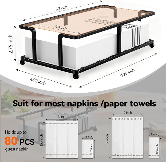 Update Bathroom Paper Towel Holder Bathroom Guest Towel Holder Tray - Image 2