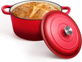 P&P CHEF 7QT Enameled Dutch Oven, Cast Iron Dutch Oven Pot by PPCHEF