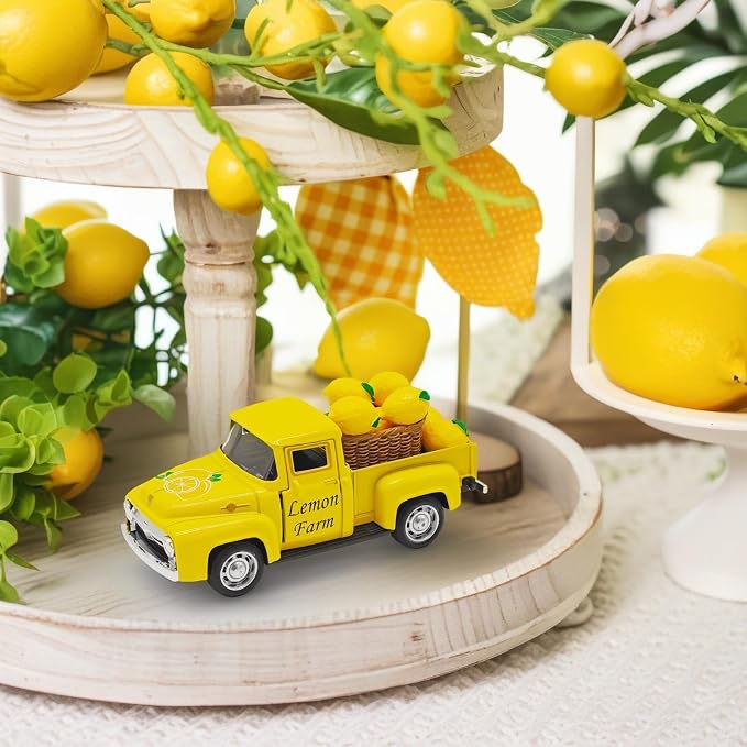 Lemon Decor - 4.9″Farmhouse Vintage Metal Truck - Image 5