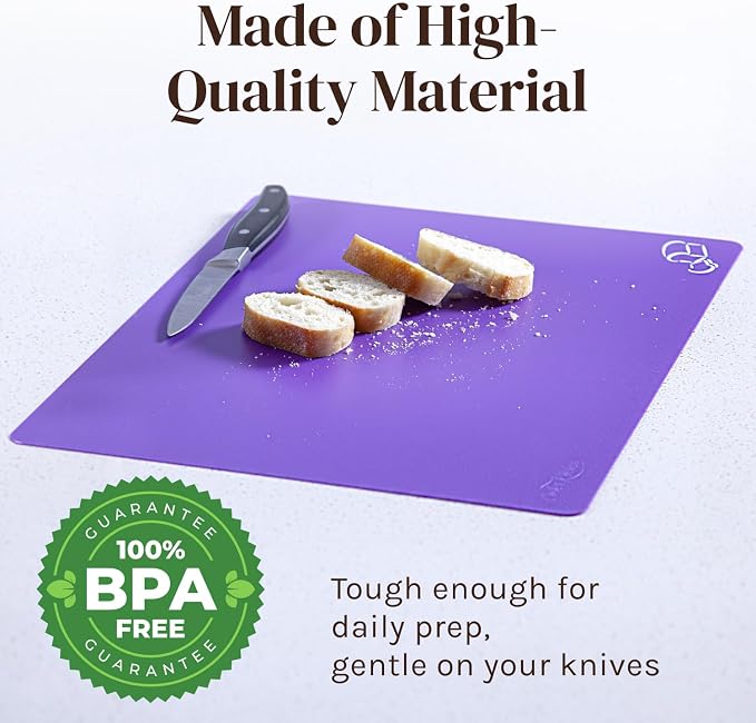 Extra Thick Flexible Cutting Board Mats Set of 6 - Image 6