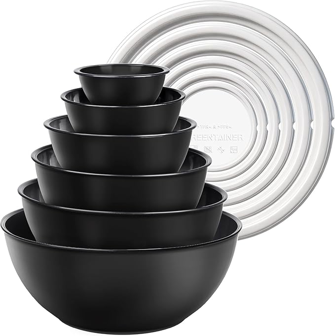 Greentainer Plastic Mixing Bowls by Greentainer
