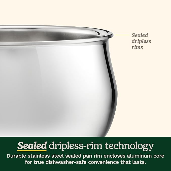 Cuisinart PureClad™ Triple Ply Stainless Steel 4.5 Qt. Dutch Oven w/Cover - Image 6