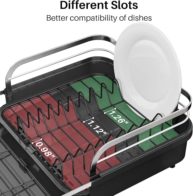SNTD Dish Drying Rack, Expandable Dish Rack - Image 7