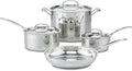 Cuisinart 7-Piece Stainless Steel Pots and Pans Set, Cookware Set Compatible by Cuisinart