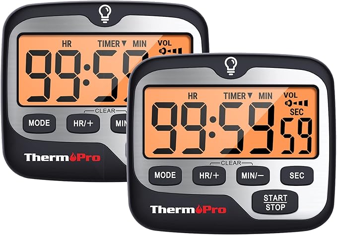 TempPro TM01 Kitchen Timers for Cooking by TempPro