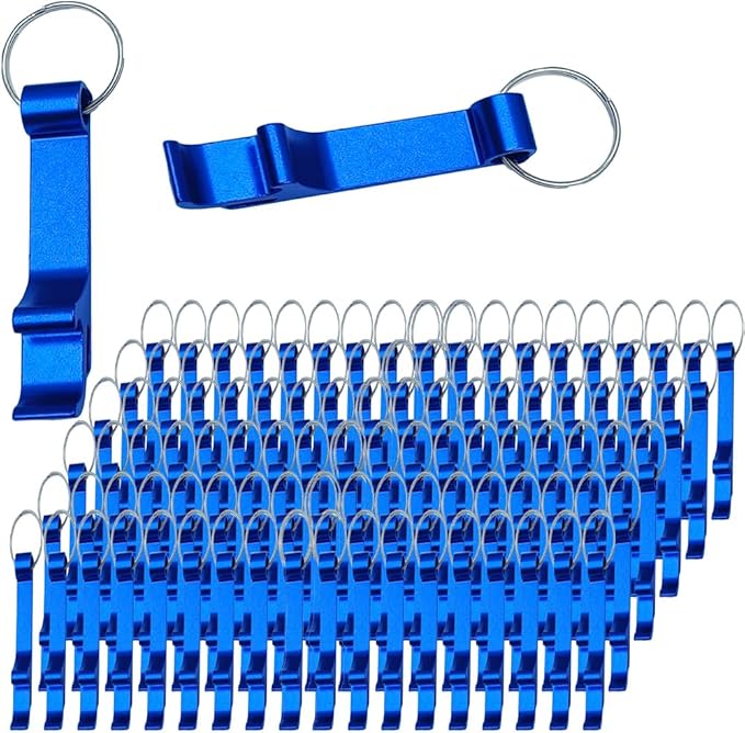200 Pcs Bottle opener Keychain Bulk, Soda Beverage Beer Bottle Opener Keychain by MTOMDY
