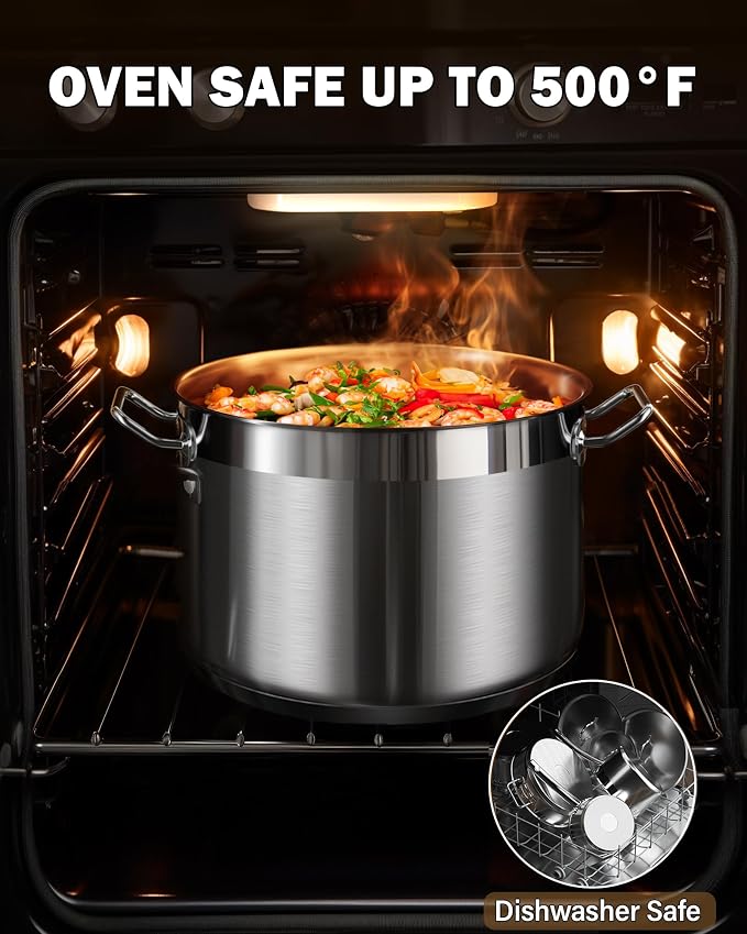 Cooks Standard Stockpots Stainless Steel, 11 Quart Professional Grade Stock Pot - Image 7