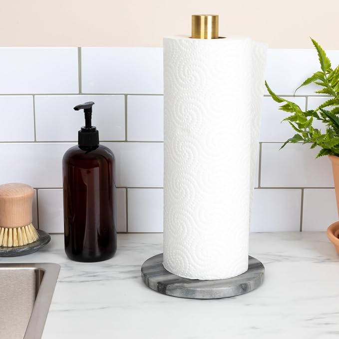 Modern Marble Paper Towel Holder - Image 7