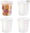 CURTA 22 Quart Translucent Round Food Storage Container by CURTA