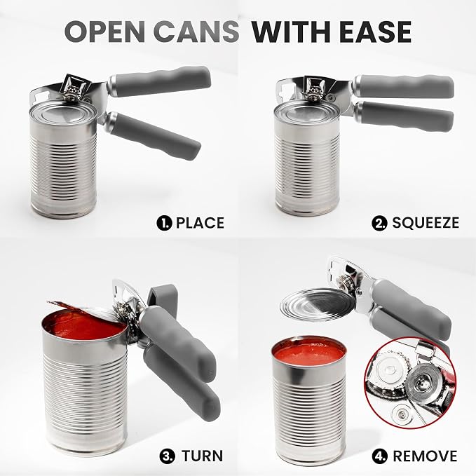 Zulay Kitchen Heavy Duty Stainless Steel Can Opener Manual - Image 6