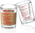 Shot Glasses Measuring Cup Set 2PACK Espresso Shot Glasses Liquid Heavy Glass by SAIAOKJ