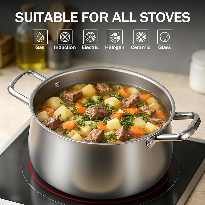 Tifanso Stainless Steel Stock Pot - Image 4