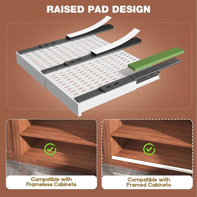 Seinloes 2 Pack Pull Out Cabinet Organizer Expandable Width and Depth, Slide - Image 2
