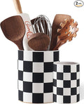 Checkered Kitchen Utensil Holder by Swkien