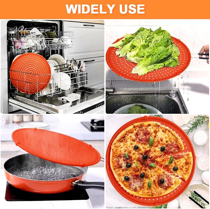Splatter Screen for Frying Pan, Grease Splatter Guard, Heat-Resistant Splatter - Image 5