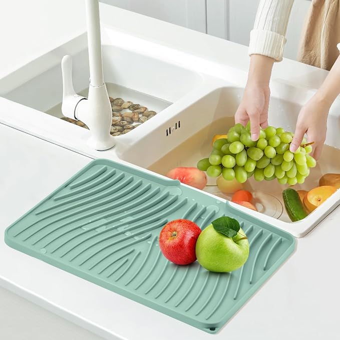 TIKNIK Silicone Dish Drying Mat, Stone Drying Mat - Image 7