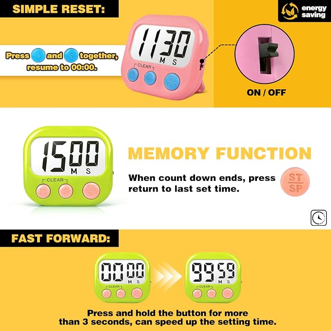 Classroom Timers for Teachers Kids Large Magnetic Digital Timer Teacher - Image 5