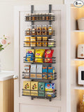 Delamu Over the Door Pantry Organizer, 6 Tier Pantry Door Organizer by DELAMU