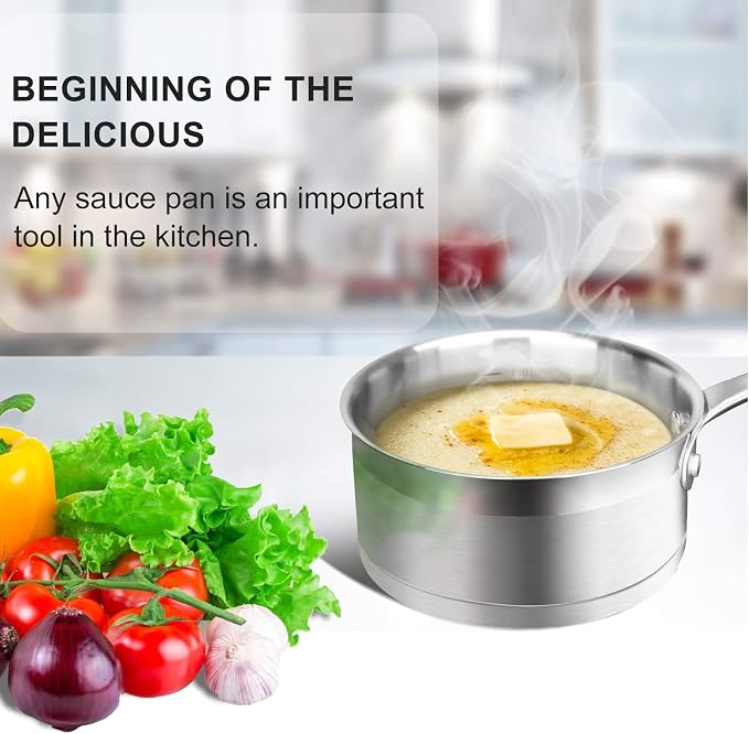 Duxtop Professional Stainless Steel Sauce Pan - Image 4