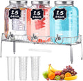 Lallisa 3 Pcs 2.5 Gallon Beverage Dispensers by Lallisa