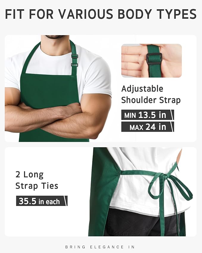 Syntus Chef Apron for Men Women Kitchen Cooking Apron - Image 4