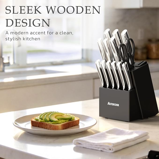 Astercook Knife Set, Kitchen Knives Set - Image 3