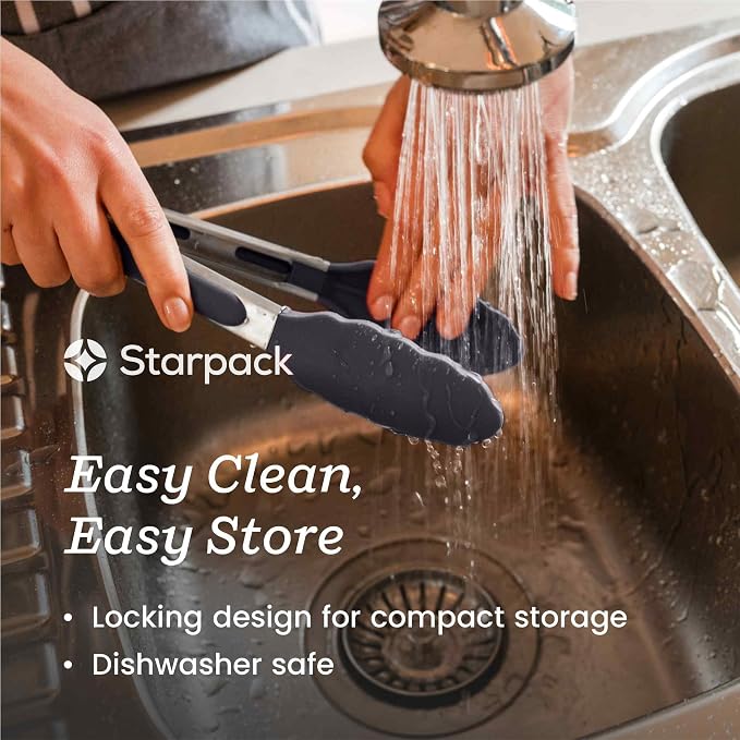 StarPack Premium Silicone Kitchen Tongs 12-Inch - Image 3
