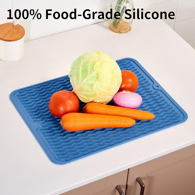 ZLR Silicone Dish Drying Mat & Heat Resistant Trivet - Image 9