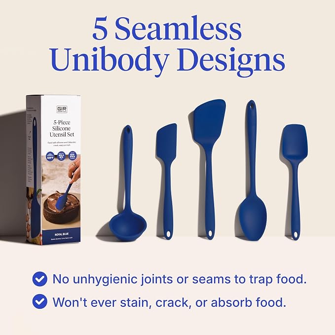 GIR 5-Piece Silicone Kitchen Utensils Set, Non-Toxic Cooking Utensils - Image 3