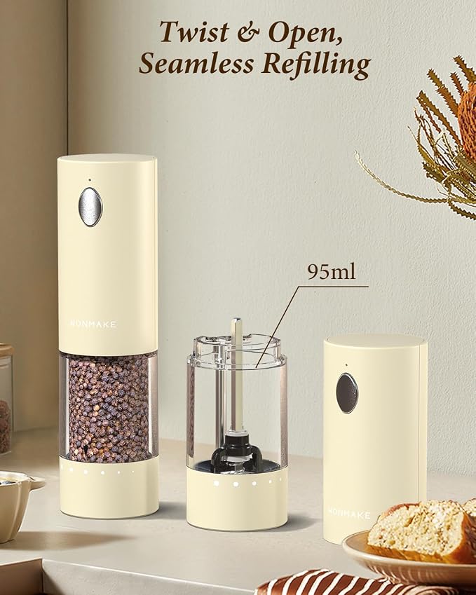 Electric Salt and Pepper Grinder Set - Image 6
