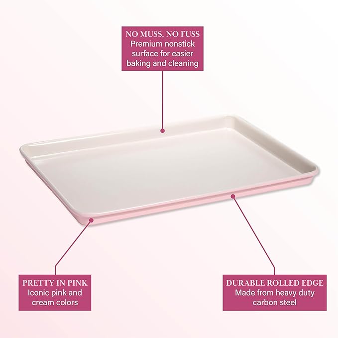 Paris Hilton Nonstick Carbon Steel Bakeware Collection, 15-Inch x 10-Inch - Image 5