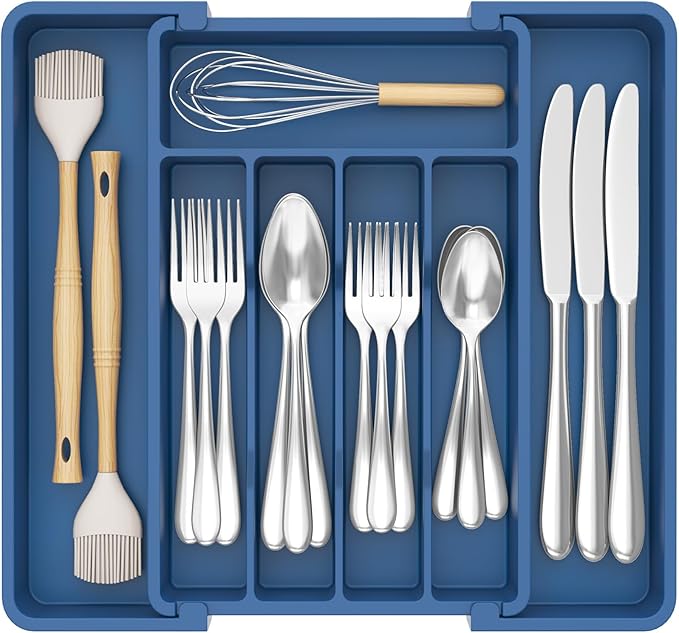 Lifewit Silverware Drawer Organizer, Expandable Utensil Tray by Lifewit
