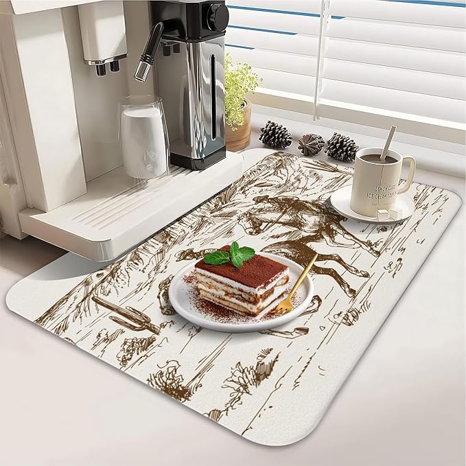 Dish Drying Mat for Kitchen Counter 2 Pack - Image 3