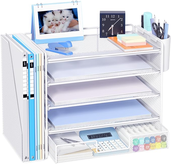 OPNICE Desk Organizer, 5-Tier Paper File Organizer by OPNICE