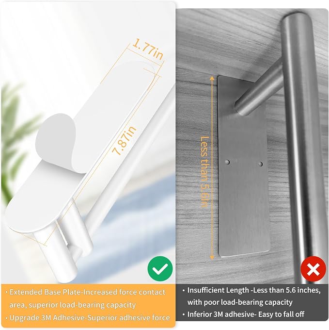 Paper Towel Holder Under Cabinet, 13Inch Self-Adhesive or Wall Paper Towel - Image 3